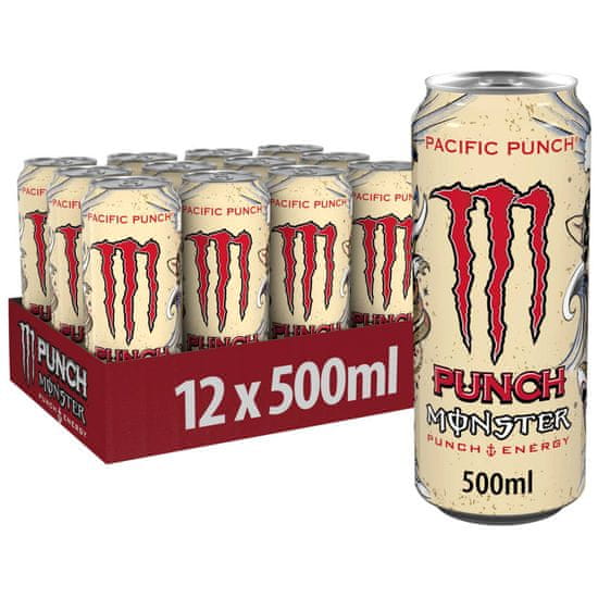 MONSTER ENERGY Pacific Punch energijska pijača, 0,5 l pločevinke, 12 kosov