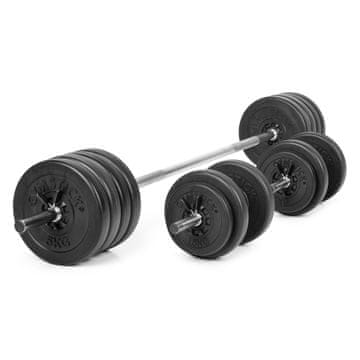 Gymstick Komplet uteži s palico 60kg vinyl