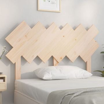 Vidaxl vidaXL Vzglavje postelje, 122,5 x 3 x 80,5 cm, masivni borov les