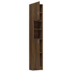 Vidaxl Kopalniška omarica rjav hrast 32x25,5x190 cm konstruiran les