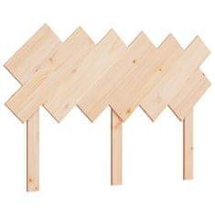 Vidaxl Posteljno vzglavje 122,5x3x80,5 cm trdna borovina