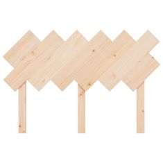Vidaxl Posteljno vzglavje 122,5x3x80,5 cm trdna borovina