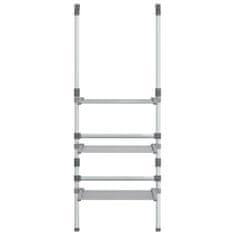 Vidaxl 3-nadstropno viseče stojalo za sušenje perila aluminij