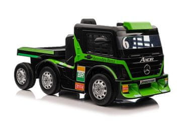 Lean-toys Otroški tovornjak na akumulator Mercedes Axor XMX622 s prikolico in LCD zaslonom