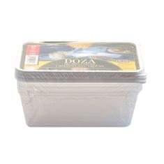 CZ Pravokotna škatla 0,9l 17,5x12,5x 6cm plastika (3 kosi)