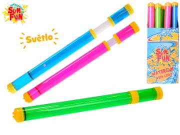 Sun Fun črpalka za vodo 48 cm na baterije z lučko - mešanica barv (roza, zelena, modra)