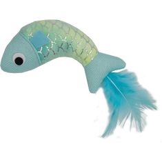 Happy Pet Igrača mačka plišasta Morska deklica riba modra HP