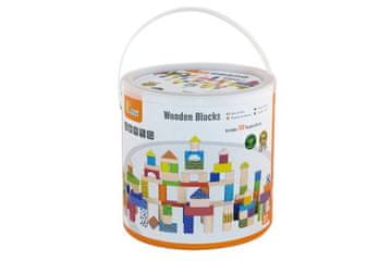 Leseni gradbeni set 100 blokov