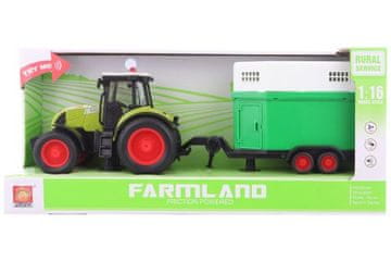 Traktor z baterijo za konjsko prikolico