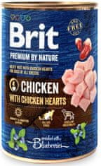 Brit Premium by Nature Dog Cons. - piščanec s srčki 400 g