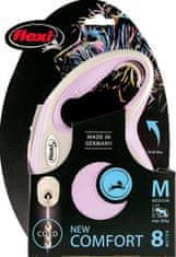 Flexi Povodec New Comfort kabel roza M - 8 m