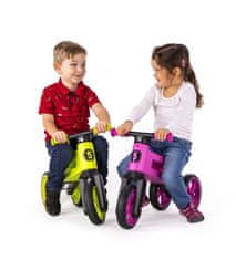 Funny Wheels Skuter Rider SuperSport vijolični 2v1 + trak, zgoraj. sedlo 28/30cm nos 25kg 18m+ v torbi
