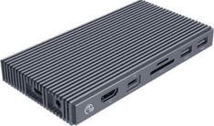 Orico CDH-9N priključna postaja, USB-C, 9 v 1, M.2 NVMe, 3x USB 3.1, USB-C PD, HDMI, RJ45, SD, TF, črna (CDH-9N-GY-BP)