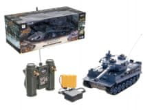 Teddies Tank RC plastični 33cm TIGER I na baterijo + akumulatorski paket 40MHz z zvokom in svetlobo