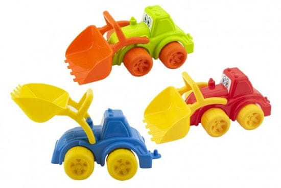 Teddies Gradbeni stroj plastični bager/nakladalnik 3 barve 12m+