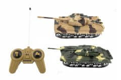 Teddies Rezervoar RC 2pcs 25cm plastika na baterije z zvokom z lučjo