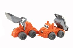 Teddies Gradbeni stroji 2 kosa plastike, ki se prosto gibljejo v mreži 12m+