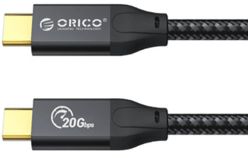 Orico CM32 kabel, USB-C v USB-C, USB 3.2 Gen2, 20Gb/s, 100W PD, 4K 60Hz, 5m, črn (CM32-50-BK-BP)