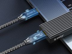 Orico CM32-10 kabel, USB-C v USB-C, USB 3.2 Gen2, 20Gbps, 100W PD, 4K 60Hz, 1m, črn (CM32-10-BK-BP)