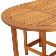 shumee Vrtna miza 130x90x72 cm trden akacijev les