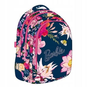 ST.RIGHT Šolski nahrbtnik s tremi predelki Barbie Botanical