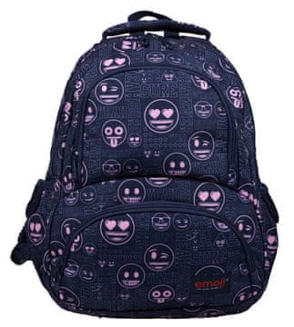 ST.RIGHT Šolski nahrbtnik s štirimi predelki Emoji