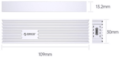 Orico FV35C3-G2 ohišje za SSD disk, zunanji, M.2 NVMe/SATA 2230-2280 v USB3.2 Gen2, USB-C, 10Gb/s, aluminij (FV35C3-G2-GY-BP)