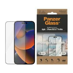PanzerGlass Zaščitno steklo za iPhone 14 Pro Max , z antirefleksnim premazom in okvirjem za namestitev