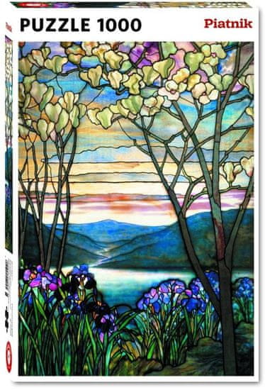 Piatnik Tiffany Magnolije in irise sestavljanka, 1000 delov