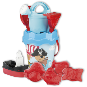 Androni Peščeni set pirati v potovalni torbici - modra