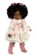 Llorens 53535 ZURI - realistična lutka z mehkim tekstilnim telesom - 35 cm