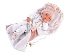 Realistična lutka dojenčka z zvočnimi učinki in mehkim telesom, 44 cm