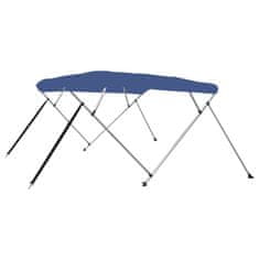 Vidaxl Bimini tenda s 4 loki modra 243x196x137 cm