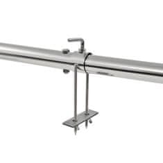 Vidaxl Avtomatski raženj z motorjem nerjaveče jeklo 207x45x81 cm