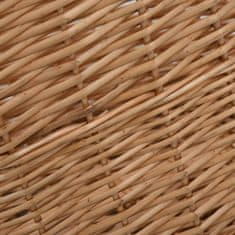 Greatstore Košara za drva z ročaji za prenašanje 78x54x34 cm naravna vrba