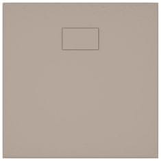 Vidaxl Kad za tuš SMC rjava 80x80 cm