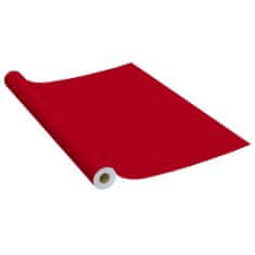 Vidaxl Samolepilna folija za pohištvo 2 kosa rdeča 500x90 cm PVC