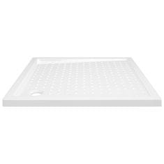 Vidaxl Tuš kad s pikami bela 80x80x4 cm ABS