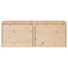 Vidaxl Stenska omarica 2 kosa 40x30x50 cm trdna borovina