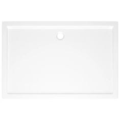 Vidaxl Pravokotna ABS tuš kad bela 80x120 cm