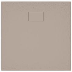 Vidaxl Kad za tuš SMC rjava 90x80 cm