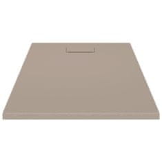 Vidaxl Kad za tuš SMC rjava 120x70 cm