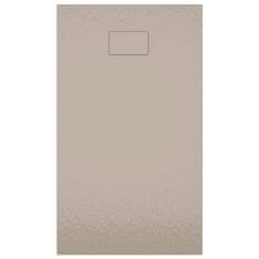 Vidaxl Kad za tuš SMC rjava 120x70 cm