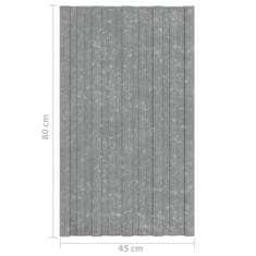 Vidaxl Strešni paneli 12 kosov pocinkano jeklo srebrni 80x45 cm