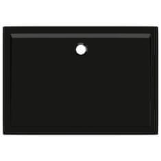 Vidaxl Pravokotna ABS tuš kad črna 70x100 cm