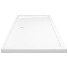 Vidaxl Pravokotna ABS tuš kad bela 70x120 cm