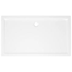 Vidaxl Pravokotna ABS tuš kad bela 70x120 cm