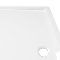 Vidaxl Pravokotna ABS tuš kad bela 70x120 cm