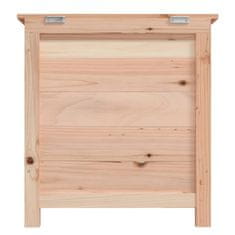 Vidaxl Zunanja škatla za blazine 50x50x56 cm trden les jelke
