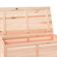 Vidaxl Zunanja škatla za blazine 100x50x56 cm trden les jelke